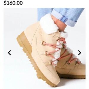 New!! Evie Cozy Lace Bootie, Ceramic, Paradox Pink Size 9